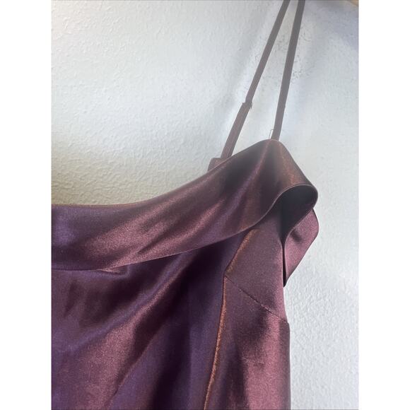 Victorias Secret small bronze red Satin Slip button back camisole nightgown - Picture 3 of 11